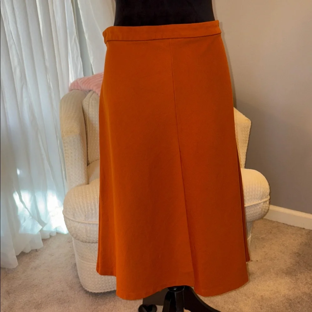 Size 16 Liz Claiborne Burnt Orange skirt - Picture 1 of 6